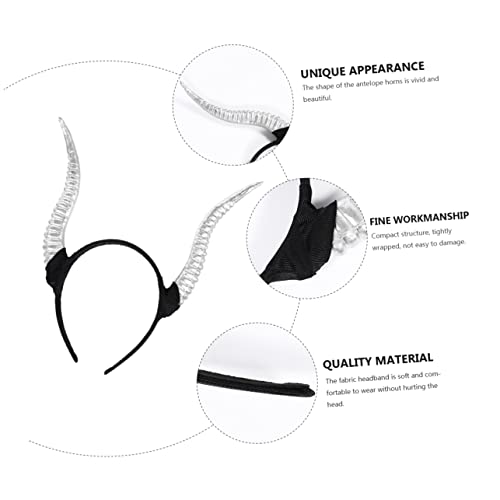 LIFKOME Schafhorn Stirnband Halloween Haarschmuck Kostüm Stirnbänder Haar Kopfstück Parodie Requisiten von LIFKOME
