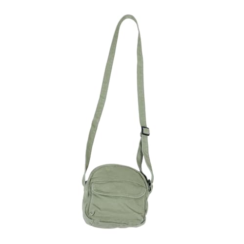 LIFKOME Kleine Canvas Umhängetasche Damen Niedliche Mini Schultertasche mit Verstellbarem Gurt Leichte Crossbody Tasche für Reisen Handy und Essentials Handliche Geldbörse für Alltag und von LIFKOME