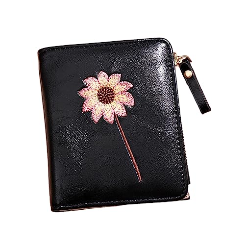 LIFKOME Pu Faltgeldbörse Damen Kompakte Münztasche Mit Blumenmuster Hochwertige Pu Geldbörse Praktisch Für Handtaschen Und Taschen Als Für Freunde Und Familie von LIFKOME