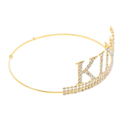 LIFKOME King Cosplay Krone Mit Weißen Diamanten Leichte Party-dekoration Für Herren Und Jungen Für Geburtstagsfeiern Hochzeiten Und Fotoshootings von LIFKOME