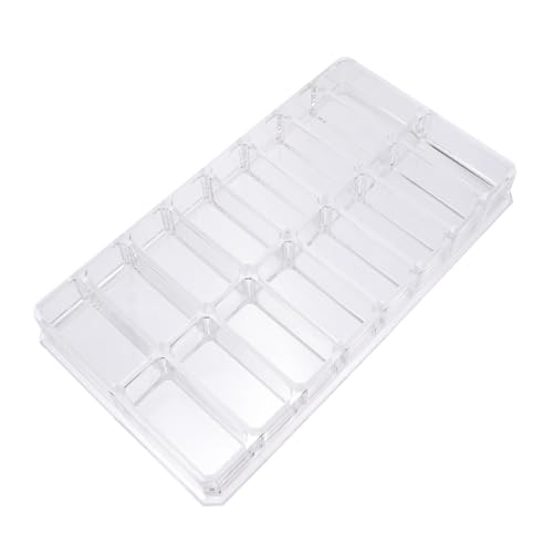 LIFKOME Kosmetische Aufbewahrungsbox Aus Acryl Mit Fächern Für Puder Lidschatten Und Transparente Kosmetik Displaybox Für Make Up Organisation Und Dekoration Im Bad von LIFKOME