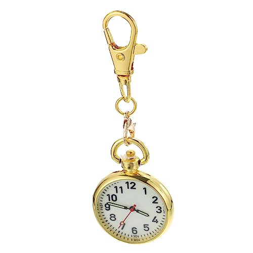 LIFKOME Taschenuhr Clip Schnallen-Design Hängende Nachtleuchtende Uhr Für Krankenschwestern Klarem Ziffernblatt Aus Edelstahl Einfach Zu Befestigen von LIFKOME