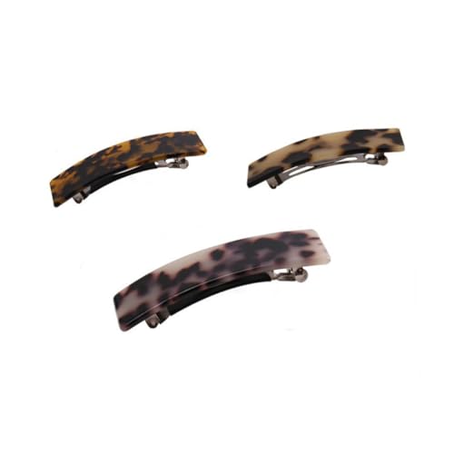 LIFKOME Kreative Haarklammern aus Acryl für Mädchen Klassische Einreihige Haarnadeln in Kaffee Modische Haarspangen als Stilvolles Haarschmuck accessoire für Alltag und Reise von LIFKOME