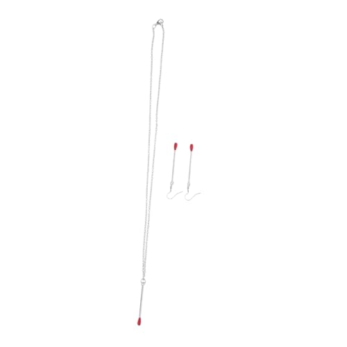 LIFKOME Streichholz-ohrringe Und Halsketten-set Einzigartiger Kreativer Tropfenschmuck Für Damen Und Mädchen Alltagskleidung Für Freunde Und Familie Modisch von LIFKOME