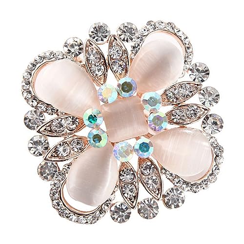 LIFKOME Elegante Katzenauge Rhinestone Brosche Für Damen Und Mädchen Modisches Accessoire Für Kleider Pullover Und Schals Für Partys Hochzeiten Und Besondere Anlässe von LIFKOME