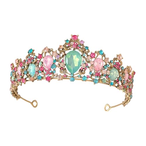 LIFKOME Einzigartiger Haarschmuck für Die Hochzeit Vintage-brautschmuck Strass-kronen für Blumensträuße von LIFKOME