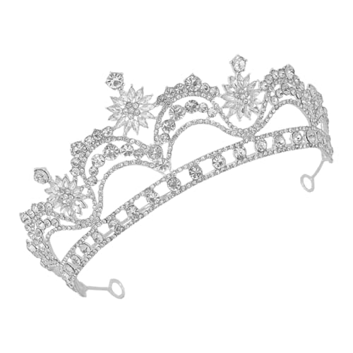 LIFKOME Prinzessin Tiara Krone Für Damen Hochzeit Stirnband Mit Strass Geburtstagskronen Brautkopfschmuck Hochzeitsaccessoire Für Frauen von LIFKOME