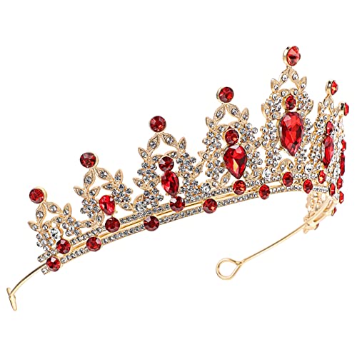 LIFKOME Krone silver crest Geburtstagsfeier Dekoration Strass Tiara Kopfschmuck Braut Hochzeit Stirnband Hochzeitsdekorationen Ornament Glitzer Hochzeit Tiara Tiara-Verzierung Strasssteine von LIFKOME