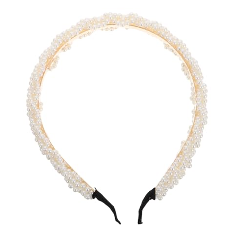 LIFKOME Faux Haarreif Für Frauen Elegante Brautkopfbedeckung Mit Schimmernden Perlen Stilvolles Haaraccessoire Für Hochzeiten Und Besondere Anlässe von LIFKOME