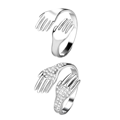 LIFKOME Kupfer Ringe Verlobungsring Handwerkskunst Modisches Design Komfortabler Schmuck für Damen und Herren Perfektes Valentinstagsgeschenk Teiliges Elegantes Ring von LIFKOME