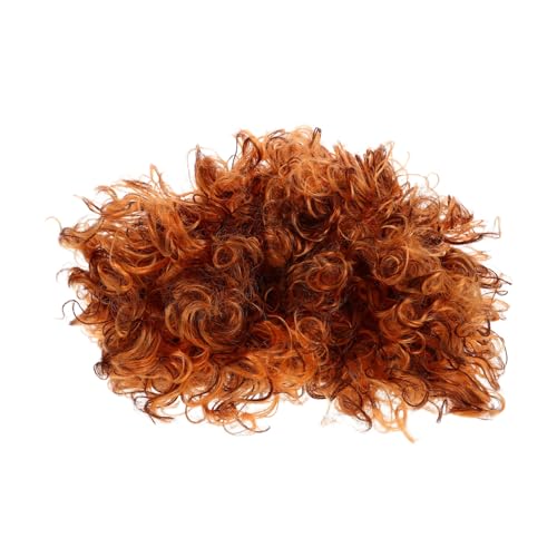 LIFKOME Kurze Afro Lockenperücke Damen Elastische Kappe Atmungsaktiv Leicht Für Alltag Bühne Kostümparty Flexible Größe Synthetische Afro Perücke von LIFKOME