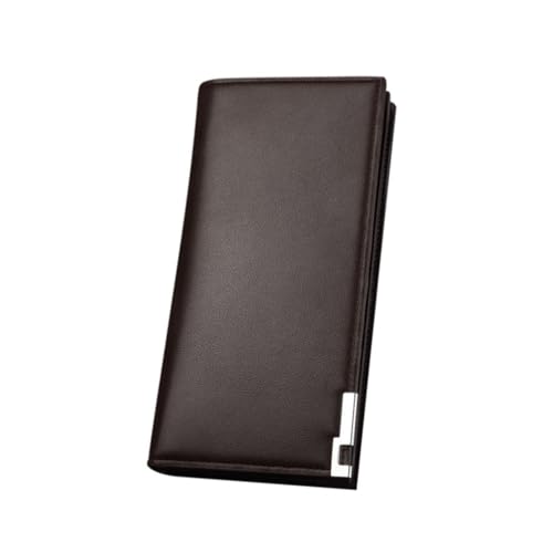 LIFKOME Herren Geldbörse Aus Pu Langer Modischer Geldbeutel Für Männer Kaffee Praktische Brieftasche Mit Großem Fassungsvermögen Für Bargeld Und Karten Für Und Alltag von LIFKOME