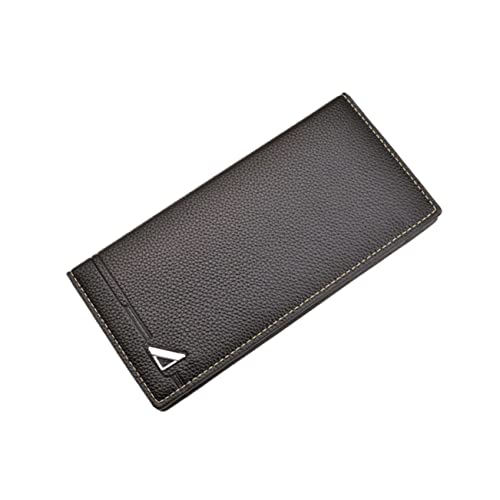 LIFKOME Leder Geldbörse Für Männer Dreifach Gefaltet Kreditkartenetui Langer Tasche Münzgeldbörse Für Kleingeld Scheine Schlüssel Quittungen Täglicher Gebrauch Einkauf Arbeit Ausgehen von LIFKOME