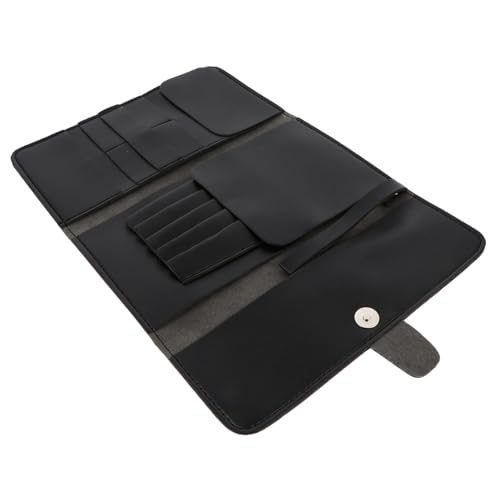 LIFKOME Leder Haarscheren Etui Friseur Werkzeugtasche mit Schnappverschluss Leicht Langlebig Organizer für Scheren Kämme und Haarstyling Zubehör für Professionelle Hairstylisten von LIFKOME