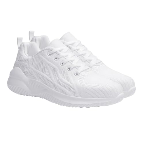 LIFKOME Leichte Damen Laufschuhe Atmungsaktiv Woven Sportschuhe Bequeme Fitness Sneaker rutschfeste Sohlen Frühling Freizeit Schuhe für Alltag und Training von LIFKOME