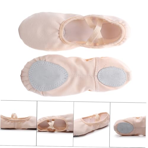 LIFKOME Leichte Elastische Tanzschuhe Schnürsenkellos mit Rutschfester Sohle Flexibles Softmaterial für Erwachsene für Yoga Ballett und Modernes Tanzen von LIFKOME