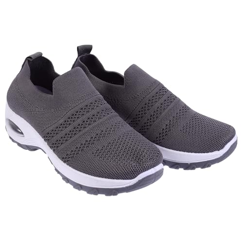 LIFKOME Leichte Fitnessschuhe Damen Atmungsaktive Outdoor Sneaker mit atmungsaktivem Mesh und Luftpolster Modische Freizeitschuhe für Sommer und Freizeit Bequeme Sportschuhe für Alltag von LIFKOME