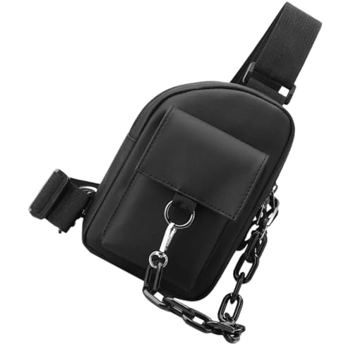 LIFKOME Leichte Strapazierfähige Herren Umhängetasche Sling Bag Wasserabweisend Vielseitig für Outdoor Reisen Alltag Eleganter Brustbeutel mit Atmungsaktivem Design für Smartphone Tablet von LIFKOME