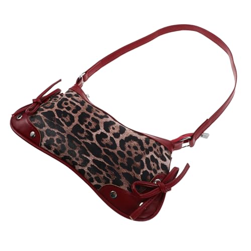 LIFKOME Leopardenmuster Handtasche Damen Leichte Vielseitige Umhängetasche und Unterarmtasche Geräumig und Langlebig Geeignet für Alltag Arbeit und Formelle Anlässe von LIFKOME