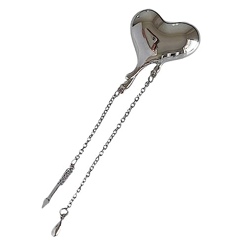 LIFKOME Brooch Pin Mit Herz-design Und Kette Damen Anstecknadel Für Anlässe Wie Valentinstag Für Blusen Und Jacken Hochwertige Accessoires Für von LIFKOME