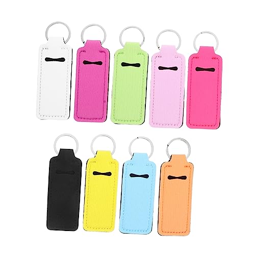 LIFKOME 9stücke Lippenstifthülle-schlüsselanhänger Schützende Tragehülle Aus Hochwertigen Materialien Passend Für Standardgröße Lippenstifte Und Lipglosse Mit von LIFKOME