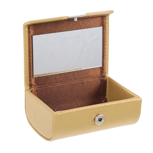 LIFKOME Lipstick Case mit Spiegel Tragbarer Makeup Organizer aus Langlebigem Material Kleines Kosmetik Etui in Goldener Litschi Optik für Reisen und Alltag LIFKOME Lipstick Case mit Spiegel Tragbarer Makeup Organizer aus Langlebigem Material Kleines Kosmetik Etui in Goldener Litschi Optik für Reisen und Alltag von LIFKOME