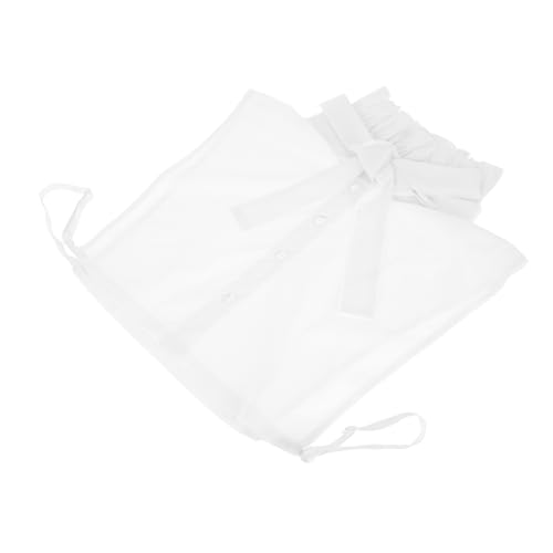 LIFKOME Weiße Abnehmbare Kunstkragen Rüschenkragen Für Damenblusen Stehkragen Für Hemden Abnehmbarer Kragen Für Blusen Weißer Kragen Für Frühlings Und Herbstkleider Blusenoberteil von LIFKOME