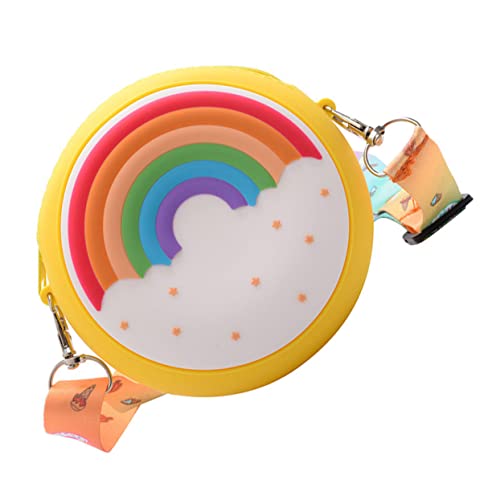 LIFKOME Mädchen Mini Umhängetasche Regenbogen-Design Süßer Schultertasche Für Münzbeutel Oder Handy-Tasche Langlebig Und Modisch von LIFKOME