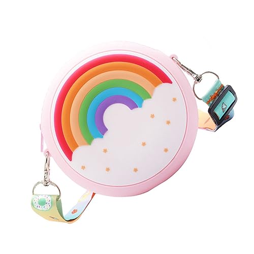 LIFKOME Mädchen Mini Umhängetasche Regenbogenfarben Leichte Schultertasche Für Mädchen Für Partys Und Freizeitaktivitäten Verstellbarer Schultergurt von LIFKOME