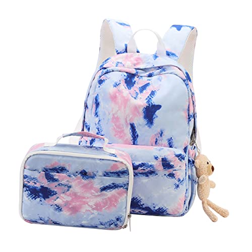 LIFKOME Mädchen Schulrucksack Mit Lunchtasche Aus Strapazierfähigem Material Großes Fassungsvermögen Für Bücher Und Notizen Lunchbox Und Getränkeflaschen Geeignet Für Reisen Oder von LIFKOME