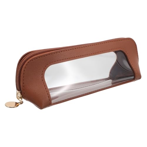LIFKOME Make-up-Pinsel-Tasche Transparent Kompakt Leicht mit Reißverschluss Make-up-Organizer für Lippenstifte Pinsel Kosmetik Reise Alltagstasche für Frauen von LIFKOME