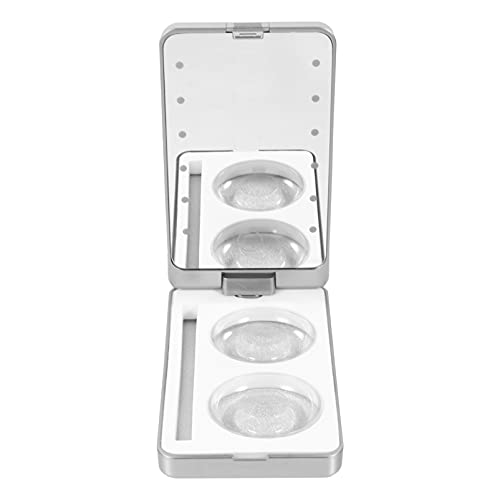 LIFKOME Led Wimpernaufbewahrungsbox Mit Spiegel Kreativer Organizer Für Wimpern Kompakt Leicht Und Langlebig Für Makeup-taschen Mit Integrierten Led-lichtern Für Präzises Auftragen von LIFKOME