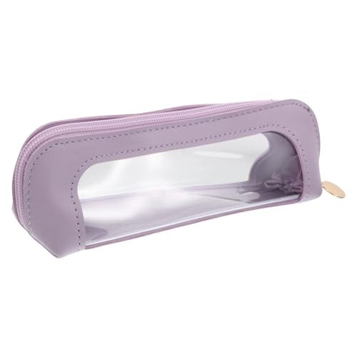 LIFKOME Makeup Brush Pouch mit Reißverschluss Tragbare Transparente Kosmetiktasche für Pinsel und Stifte Stabiler Schutz Sicherer Verschluss Leichter Organizer für Reise und Alltag von LIFKOME