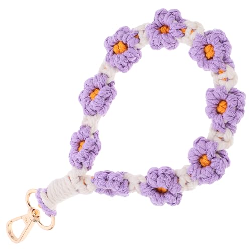 LIFKOME Makramee Schlüsselanhänger Mit Handgewebtem Armband Boho Lanyard Vielseitig Tragbar Als Schlüsselring Oder Modisches Handgelenkband Einzigartiges Design Gelb Und Weiß LIFKOME Makramee Schlüsselanhänger Mit Handgewebtem Armband Boho Lanyard Vielseitig Tragbar Als Schlüsselring Oder Modisches Handgelenkband Einzigartiges Design Gelb Und Weiß von LIFKOME