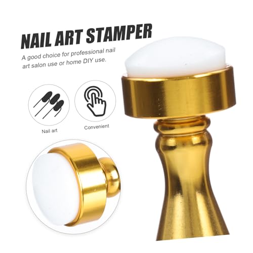 LIFKOME Manicure Stamper Nagelstempel aus Langlebigem und Silikon Leichter Kompakter Nagelkunst Stempel für DIY Nail Art Geeignet für Anfänger und Profis für Zuhause und Salongebrauch von LIFKOME