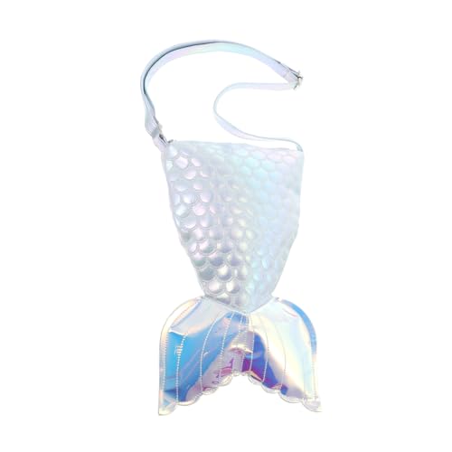LIFKOME Mermaid Tail Umhängetasche Für Mädchen Tragbare Schultertasche Farbverlauf Blau Süßes Design Für Schule Arbeit Einkaufen Und Reisen Langlebig Und Stylisch von LIFKOME