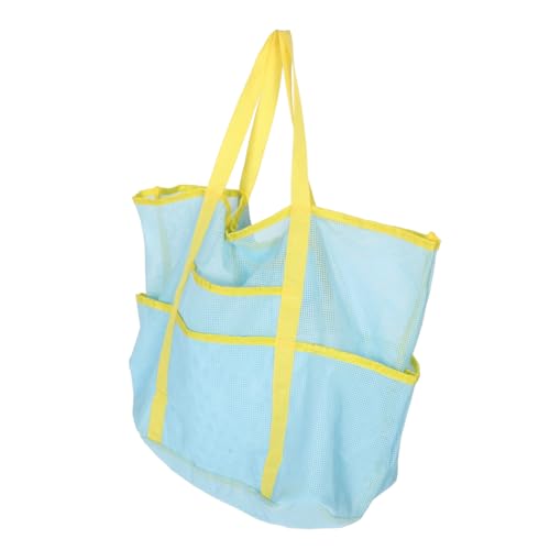 LIFKOME Mesh Strandtasche Für Damen Tragbare Faltbare Badetasche Aus Atmungsaktivem Material Multifunktionale Reisetasche Für Strand Pool Und Camping Leicht Und Praktisch von LIFKOME