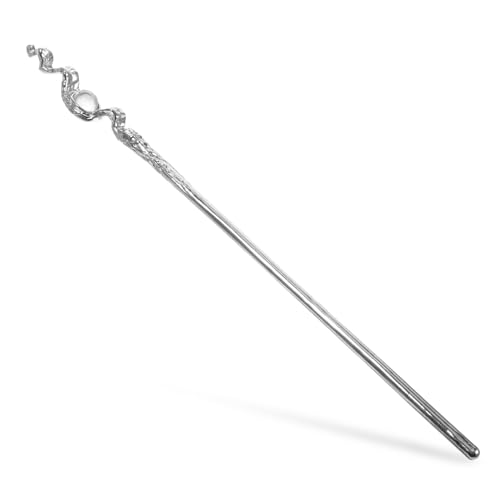 LIFKOME Metal Haarstab für Damen Vintage Haarschmuck mit Stabiler Struktur Minimalistisch Langlebig Rutschfest Geeignet für Alltag Party Hochzeit und Besondere Anlässe Silber von LIFKOME