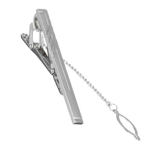 LIFKOME Metall Krawattenklammer Herren Business Elegant Einfach Hemd Schlips Clip Verhindert Sorgt für Geraden Sitz für Formelle Anlässe und Alltag von LIFKOME
