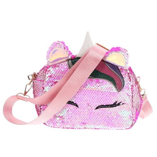 LIFKOME Pailletten-umhängetasche in Einhornform Kleine Handtasche Mit Kette Für Mädchen Lässiger Begleiter Für Fitness Reisen Und Alltag Weiß Leicht Zu Reinigen von LIFKOME