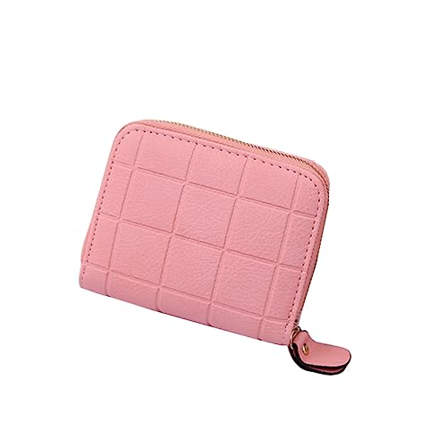 LIFKOME Mini-Geldbeutel Aus Pu- Für Damen Mit Reißverschluss Kariert Klein Für Karten Schlüssel Münzen Bargeld Für Frauen Und Mädchen von LIFKOME