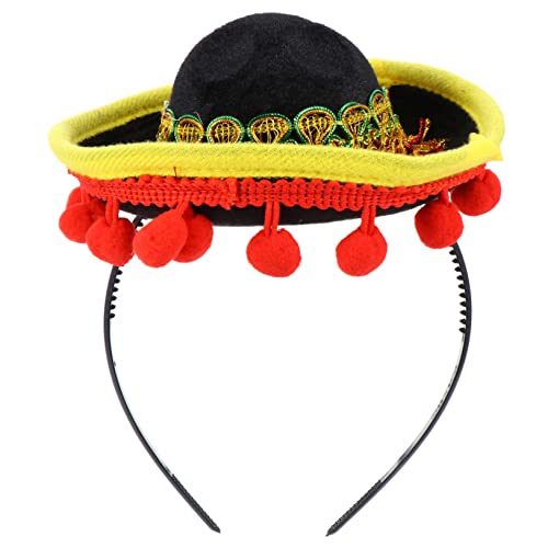 LIFKOME Mini Mexiko Stirnband mit Hut Design Leichter Haarschmuck für Karneval Kostümpartys und Fiestas für Fotos und Feiern nicht Verblassend und Formstabil von LIFKOME