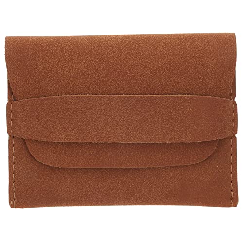LIFKOME Damen Nubuck Geldbörse Aus Pu-Leder Mini-Brieftasche Für Karten Schlüssel Und Münzen Kaffee Farbe Für Kleine Artikel von LIFKOME