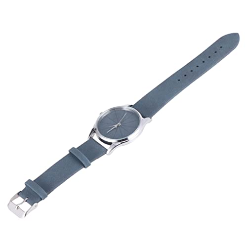 LIFKOME Dünnarmbanduhr Damen Quarzarmbanduhr Blau Lederarmbanduhr Armbanduhr Für Frauen Quarzuhr Mit Dünnem Armband Und Großem von LIFKOME