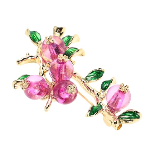 LIFKOME Modebrosche Damen Anstecknadel Handgefertigt Herbstschmuck Kleidung Pin Transparente Fruchtbrosche Für Mädchen von LIFKOME