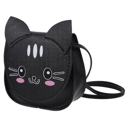 LIFKOME Kleines Crossbody Bag Für Damen Cartoon-Katzen-Stil Umhängetasche Robuste Pu-Material Handtasche Für Teenager Mädchen Passt Handys Schlüssel Lippenstifte Tragbar Für Alltag Shoppin von LIFKOME