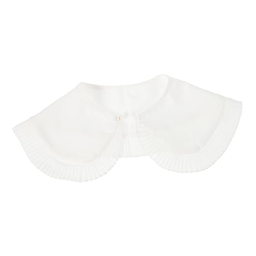LIFKOME Modischer Damen Kunstkragen Abnehmbarer Rüschenkragen Aus Polyester Für Mottopartys Und Festliche Anlässe Abnehmbarer Hemdkragen von LIFKOME
