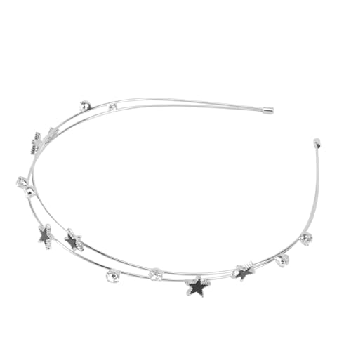 LIFKOME Modischer Doppelreihiger Stern haarreif Funkelnden Strasssteinen Eleganter Haarschmuck für Damen und Mädchen für Hochzeit Party und Festliche Anlässe von LIFKOME