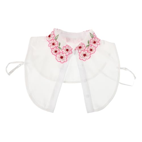 LIFKOME Fake Collar Pull Abnehmbarer Eleganter Rundhals-fake-kragen Für Damen Und Mädchen Farbenfrohes Atmungsaktives Design Für Blusen Und Kleider von LIFKOME