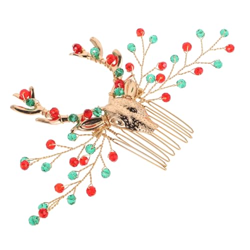 LIFKOME Rentiere Haarschmuck Für Frauen Eleganter Haarkamm Mit Kristallen Wiederverwendbares Weihnachts-accessoire Für Partys Und Feiern Stilvolles Für Geburtstage Und von LIFKOME
